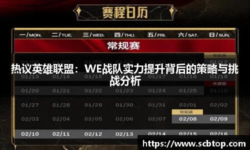 热议英雄联盟：WE战队实力提升背后的策略与挑战分析