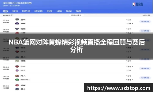 NBA篮网对阵黄蜂精彩视频直播全程回顾与赛后分析