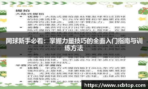 网球新手必看：掌握力量技巧的全面入门指南与训练方法